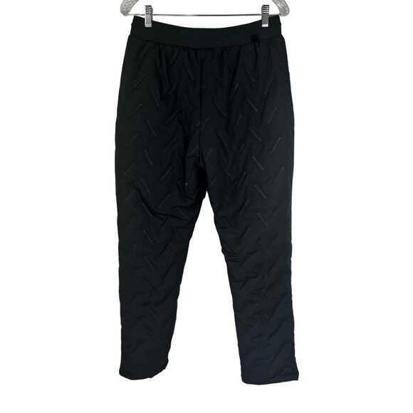 Fleece Lined Quilted Pants Mens Medium Gray New Pockets Warm Winter - Picture 2 of 10